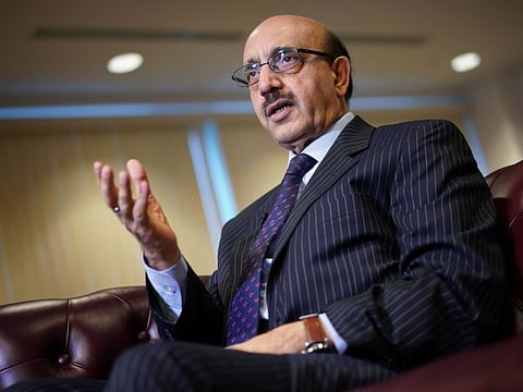 Sardar Masood Khan, President of Pakistan-controlled Kashmir, speaks during an interview with Agence France-Presse at Pakistan's embassy in Washington, DC on September 30, 2019. The leader of the Pakistani side of divided Kashmir is hopeful that India's clampdown in the Himalayan territory has triggered a turning point -- bringing US pressure.Sardar Masood Khan was visiting Washington to meet lawmakers, media and experts after India on August 5 rescinded autonomy on its side and sharply curtailed ordinary people's communications. / AFP / MANDEL NGAN