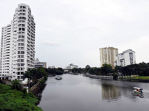 A view of flats to be demolished as per the order of Supreme Court at Maradu in Kochi.