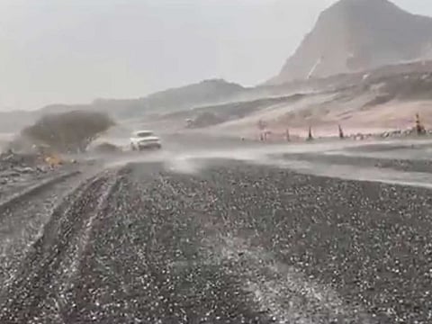 Moderate rain was first reported in Al Fili, Sharjah at around 4.30pm by the National Centre of Meteorology.
