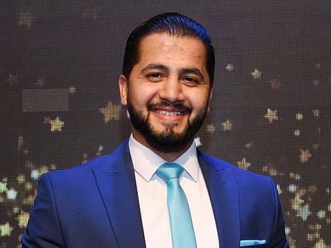 Mohammad Abusenenh of GEMS United School Dubai receiving the ‘Most Inspirational Teacher’ Award