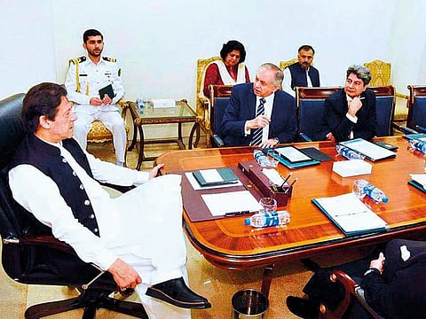 Prime Minister Imran Khan chairs meeting regarding Pakistan Steel Mills at PM House.