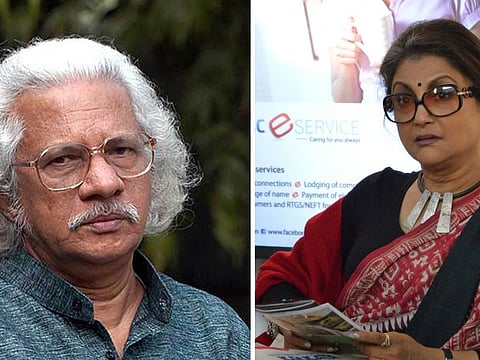 Film-makers Adoor Gopalakrishnan (left) and Aparna Sen
