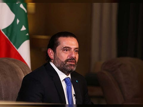 Former Lebanese Prime Minister Saad Hariri