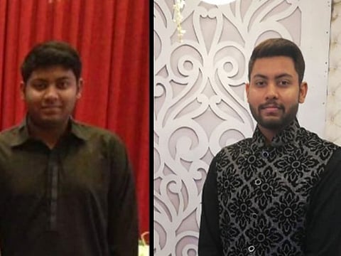 Danish Ahmed before (left) and after pics