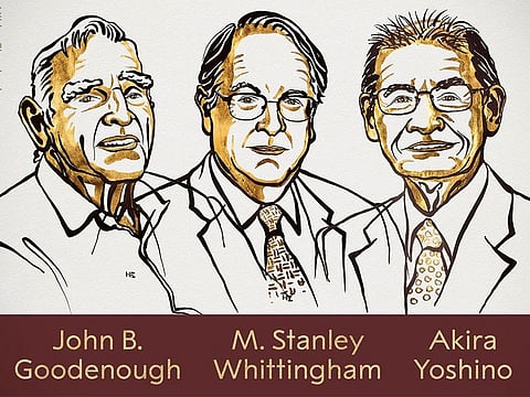 The 2019 Nobel Prize in Chemistry has been awarded on Wednesday to John B. Goodenough, M. Stanley Whittingham and Akira Yoshino “for the development of lithium-ion batteries."