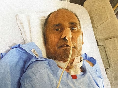 The unidentified man is currently in a coma at Rashid Hospital.