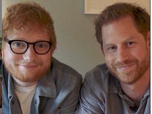 Gingers Unite: Ed Sheeran and Price Harry promote mental health