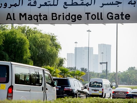 The Al Maqta Bridge Toll Gate, Abu Dhabi. Photo: Antonin Kélian Kallouche/Gulf News