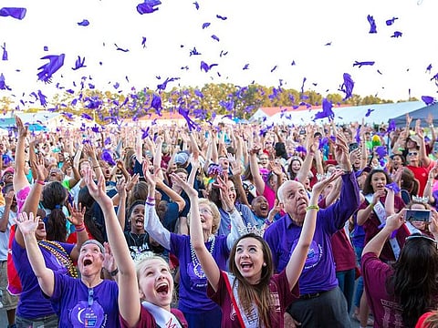 Thousands of people participated in the first edition of the first edition of Relay for Life Cancer in Sharjah