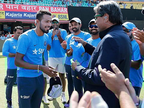 Hardik Pandya shared a picture on Twitter and captioned the post as: "Taking a moment to remember my ODI debut three years ago today ... what a memorable journey it's been so far with #TeamIndia."