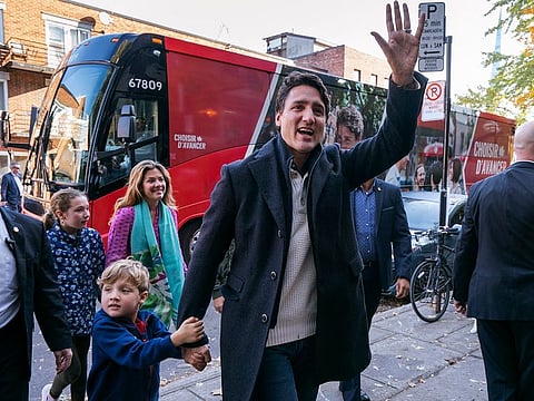Canadian Prime Minister and Liberal leader Justin Trudeau