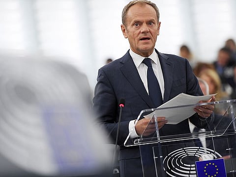 European Council President Donald Tusk.