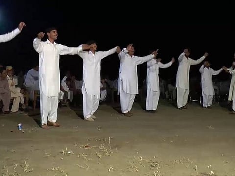 A screengrab of a 'jhoomer' dance video posted by SA Reality Tv