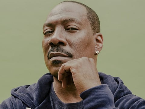 Eddie Murphy at the Shanri-La Hotel in Toronto, where he was in town for the Toronto International Film Festival, Sept. 8, 2019. Murphy — who is returning to host "Saturday Night Live," to standup comedy and to the big screen in "Dolemite Is My Name” and a sequel to "Coming to America" — views his new projects as a career bookend. (Daniel Dorsa/The New York Times)