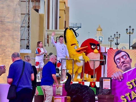 Artists keep visitors entertained on Sunday ahead of Global Villages official opening on Tuesday.
PHOTO Clint Egbert