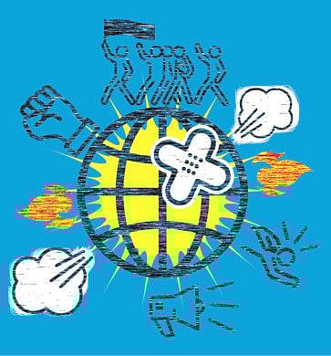 Global wave of protests share same themes