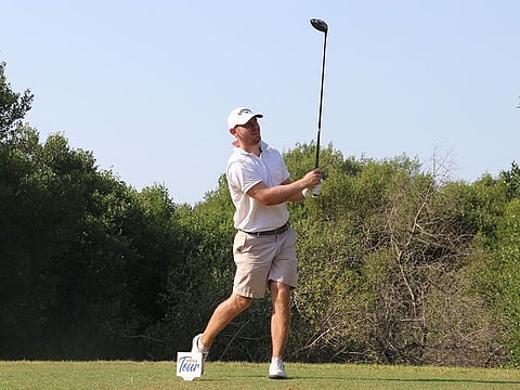 Scott Henry in action at the RAK Open on the Mena Tour.