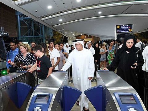 Mattar Al Tayer launching the Public Transport Day celebrations in Dubai on Thursday