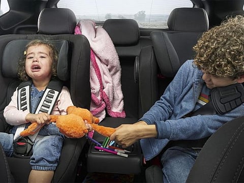 Misbehaving children in backseats can pose severe dangers.