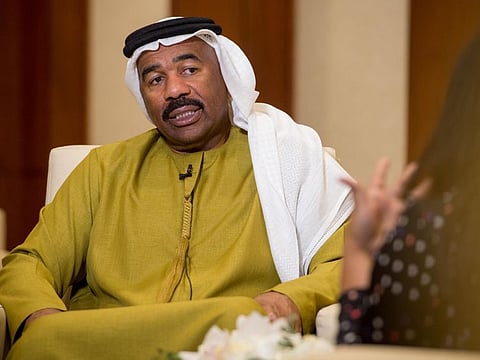 Steeve Harvey, during an interview at the Sharjah International Book Fair, Sharjah: Antonin Kélian Kallouche/Gulf News