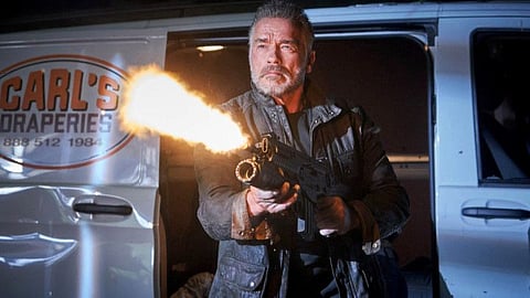 Arnold Schwarzenegger returns to the “Terminator” franchise in “Terminator: Dark Fate,” a sequel whose plot ignores the events of the last three sequels. MUST CREDIT: Kerry Brown/Skydance Productions/Paramount Pictures