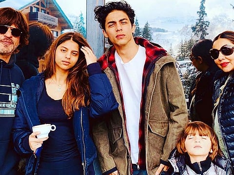 Shah Rukh, Gauri with kids