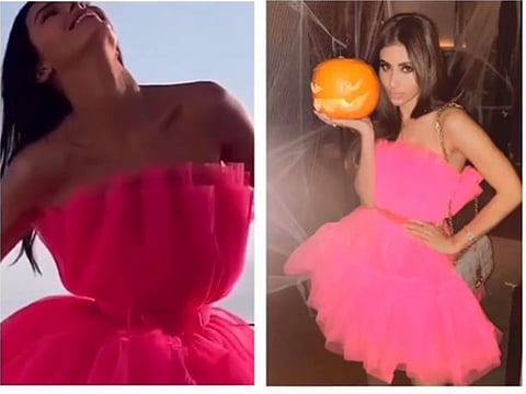 Mouni Roy wore a dress that looked similar to one Kendall Jenner has worn