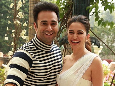 New Delhi: Actors Pulkit Samrat and Kriti Kharbanda during a press conference ahead of their upcoming film 'Veerey Ki Wedding' in New Delhi on Feb 22, 2018. (Photo: Amlan Paliwal/IANS)