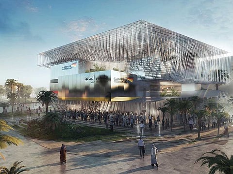 Artist's rendering of Germany's pavilion at Expo 2020