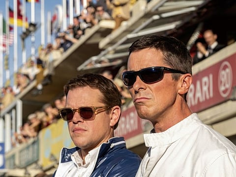Christian Bale and Matt Damon in 'Ford v Ferrari'.