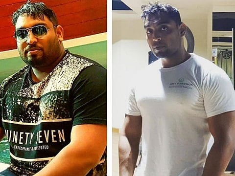 Nidhy Raghuvaran before (left) and after