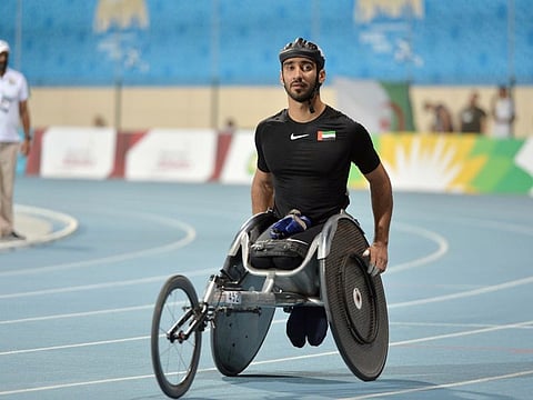 Mohammad Al Hammadi handed UAE their first medal in the championship when he came in second in the men's T34 400m finals.