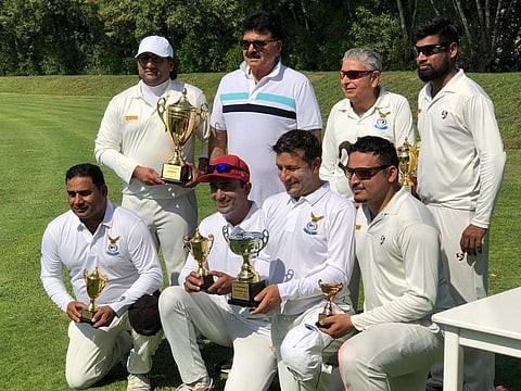 Winners and runners up and individual award winners of the eighth Anchor Marine Cup.