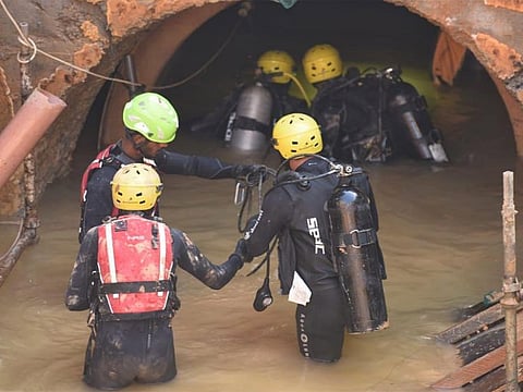 Part of the rescue operations