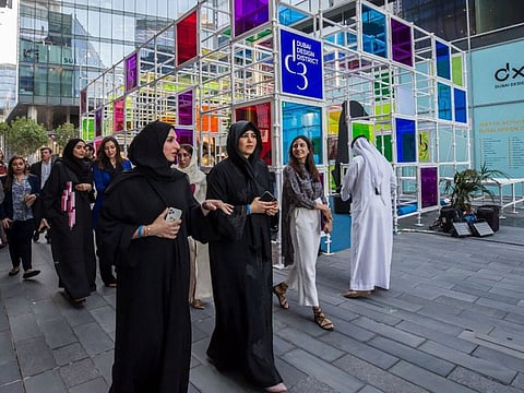 Latifa bint Mohammed during the inauguration of Dubai Design Week.