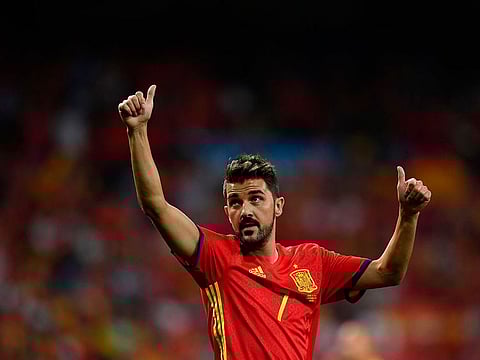 Spain's record goalscorer David Villa.
