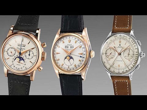 Five watches breached the million dollar mark, two of these were from Patek Philippe and the remaining three from Rolex.