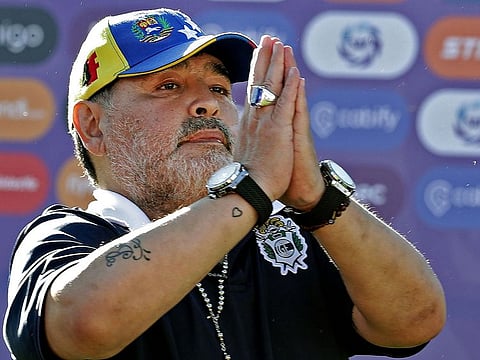 Diego Maradona, who died on Wednesday.