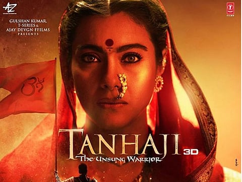 Kajol as Savitribai Malusare in the period drama "Tanhaji: The Unsung Warrior"