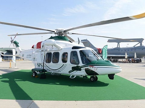 AW139 helicopter join Dubai Police fleet of Aircraft (Image used for illustrative purposes)
