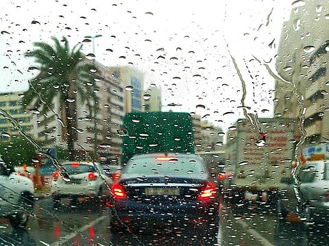 File photograph: A Gulf News reader shared this photograph of traffic congestion during rains in Dubai.