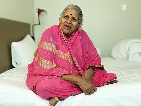 Sindhutai Sapkal during an interview at Rove Hotel Dubai on 7th November, 2019.