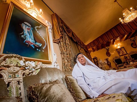 Mr Mohammad Hassan Ali Makki, during an interview related to UAE National Day, in his Majliss. Dubai. Photo: Antonin Kélian Kallouche/Gulf News