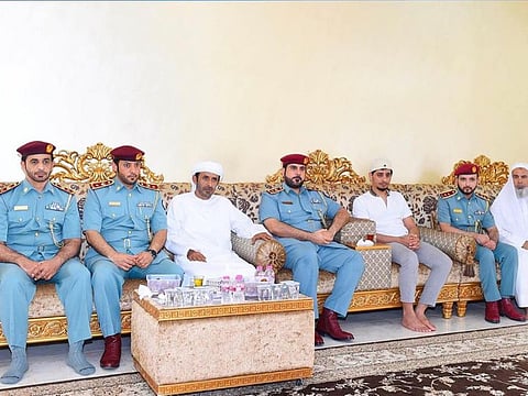 Police delegation visited the family and offered their condolences