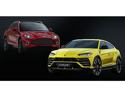 We compare the Aston Martin DBX with the Lamborghini Urus