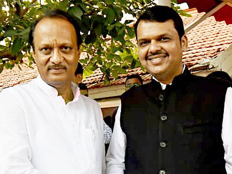 Ajit Pawar and Devendra Fadnavis