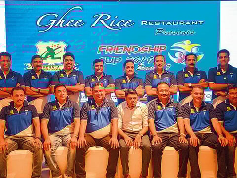 The Kerala Overseas Cricketers team that will play in the Friendship Cup in Kerala.