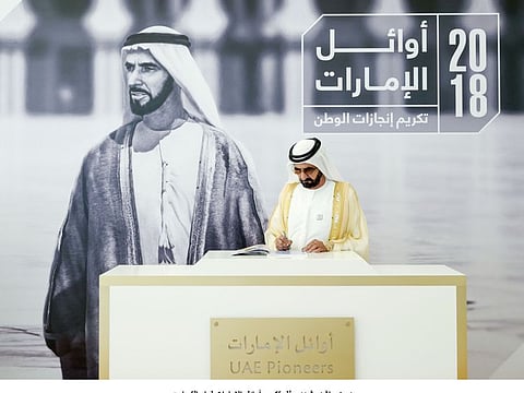 Mohammed honours Emirati pioneers of tolerance