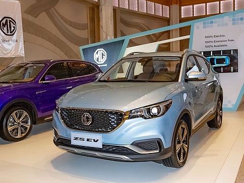 MG Motor launches the MG ZS EV at the 5th International Conference on Future Mobility.
