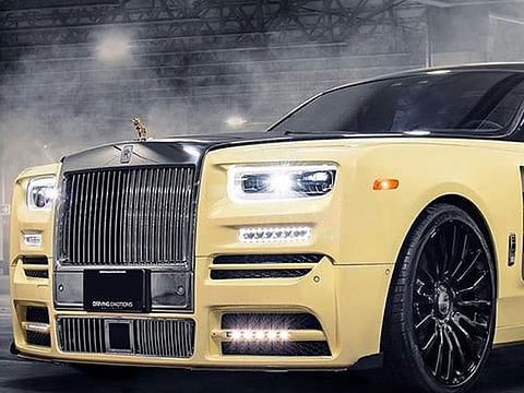 Drake's Rolls-Royce Phantom has been customised with a solid-gold owl hood ornament!